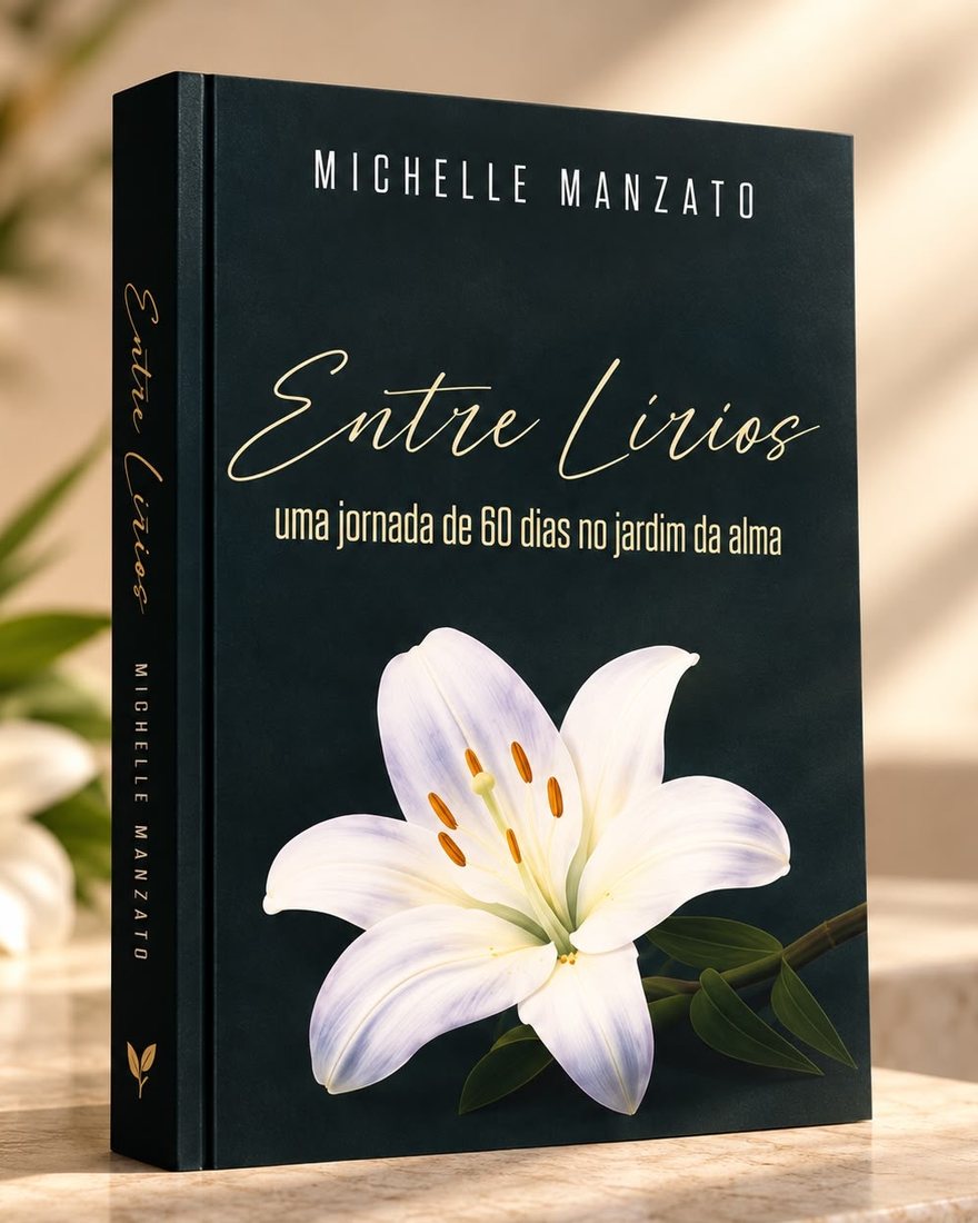 Livro Entre Lírios, de Michelle Manzato — capa